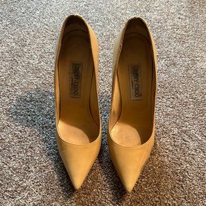 Jimmy Choo Anouk Pumps in Pat Nude Size EU 38 US 7.5, w/ Box, Slight Scuff Mark